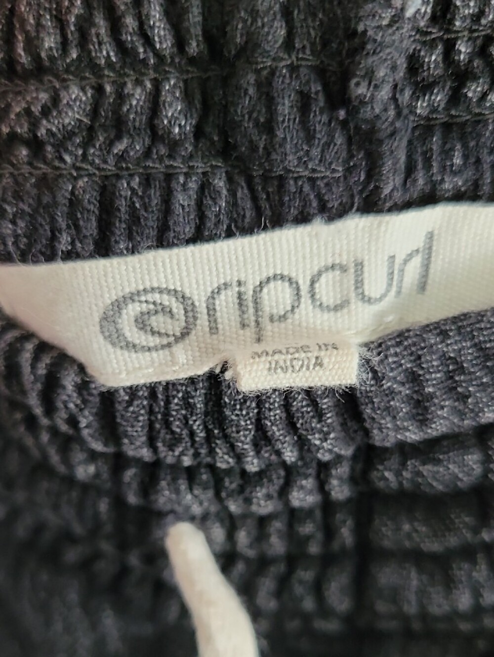 Rip Curl Black Dolphin Hem Drawstring Shorts - Picture 2 of 9